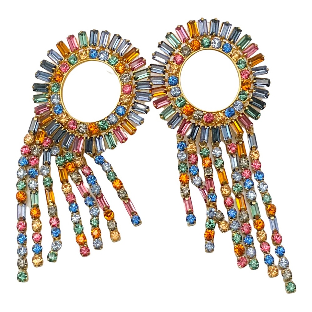 J. Crew Multicolor Statement Earrings